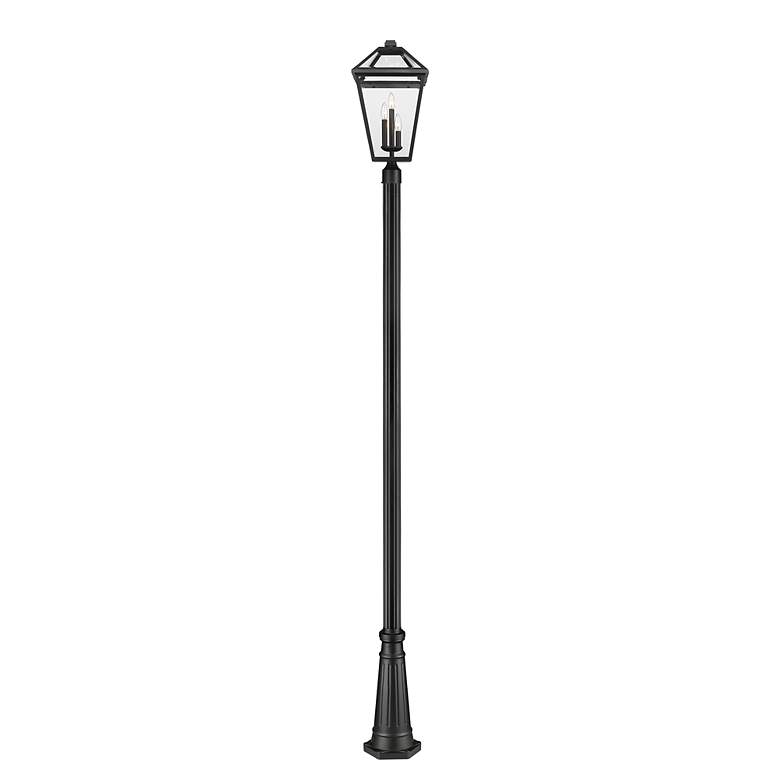 Image 6 Talbot 117 1/4"H Midnight Black Outdoor Post Light with Base more views