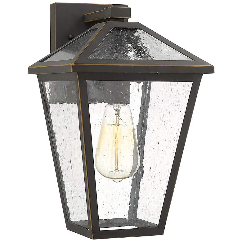 Image 1 Talbot 13 1/4" High Oil-Rubbed Bronze Outdoor Wall Light