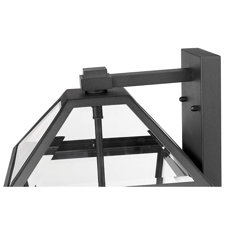 Image 5 Talbot 17 1/2" High Black 3-Light Outdoor Lantern Wall Light more views
