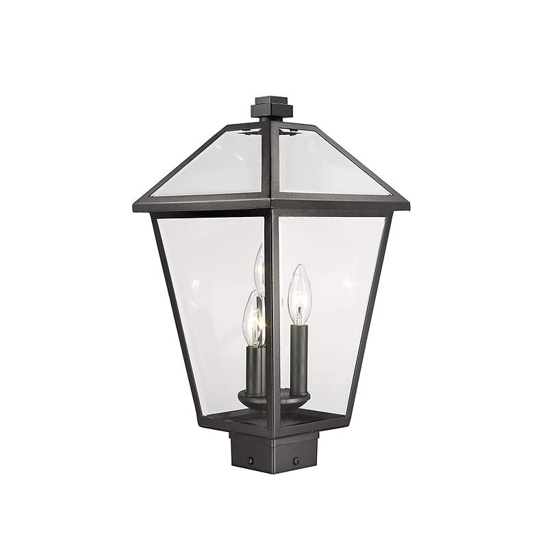 Image 4 Talbot 18 1/2" High Black 3-Light Outdoor Post Light more views