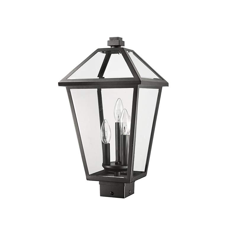 Image 5 Talbot 18 1/2" High Black 3-Light Outdoor Post Light more views