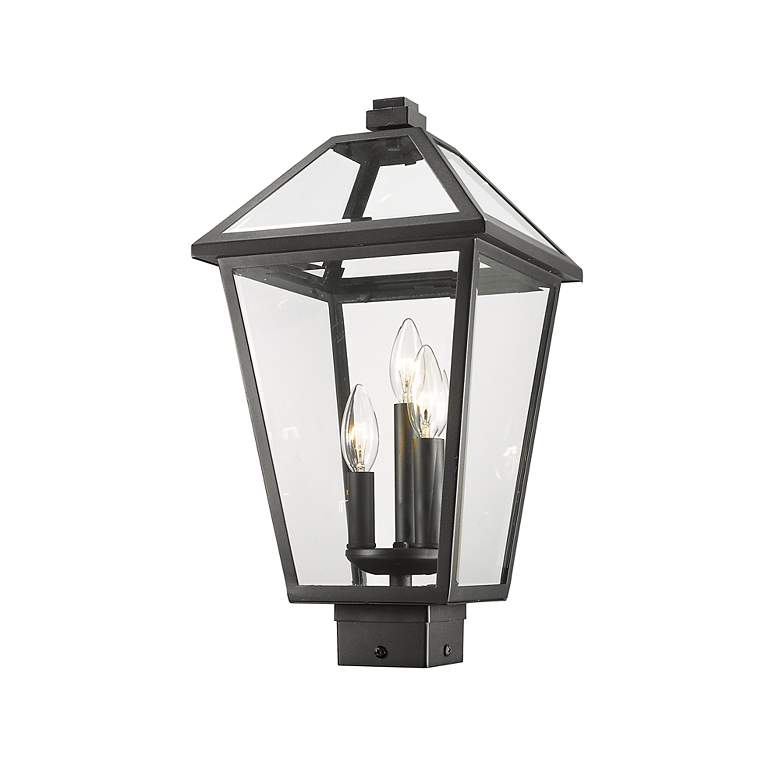Image 6 Talbot 18 1/2" High Black 3-Light Outdoor Post Light more views