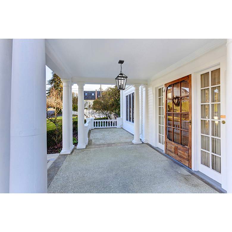 Image 4 Talbot 18" High Midnight Black 3-Light Outdoor Hanging Light more views