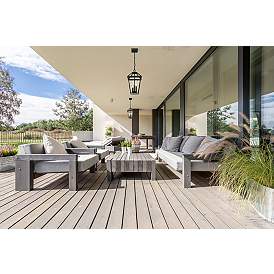 Image5 of Talbot 18" High Midnight Black 3-Light Outdoor Hanging Light more views