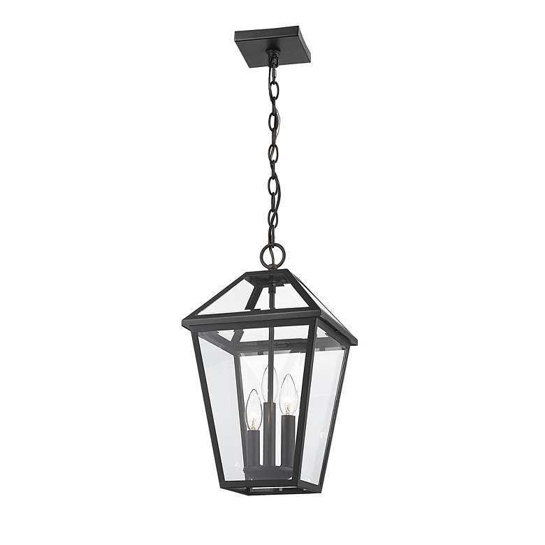 Image 6 Talbot 18" High Midnight Black 3-Light Outdoor Hanging Light more views