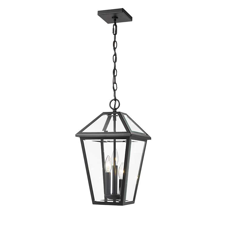 Image 7 Talbot 18" High Midnight Black 3-Light Outdoor Hanging Light more views