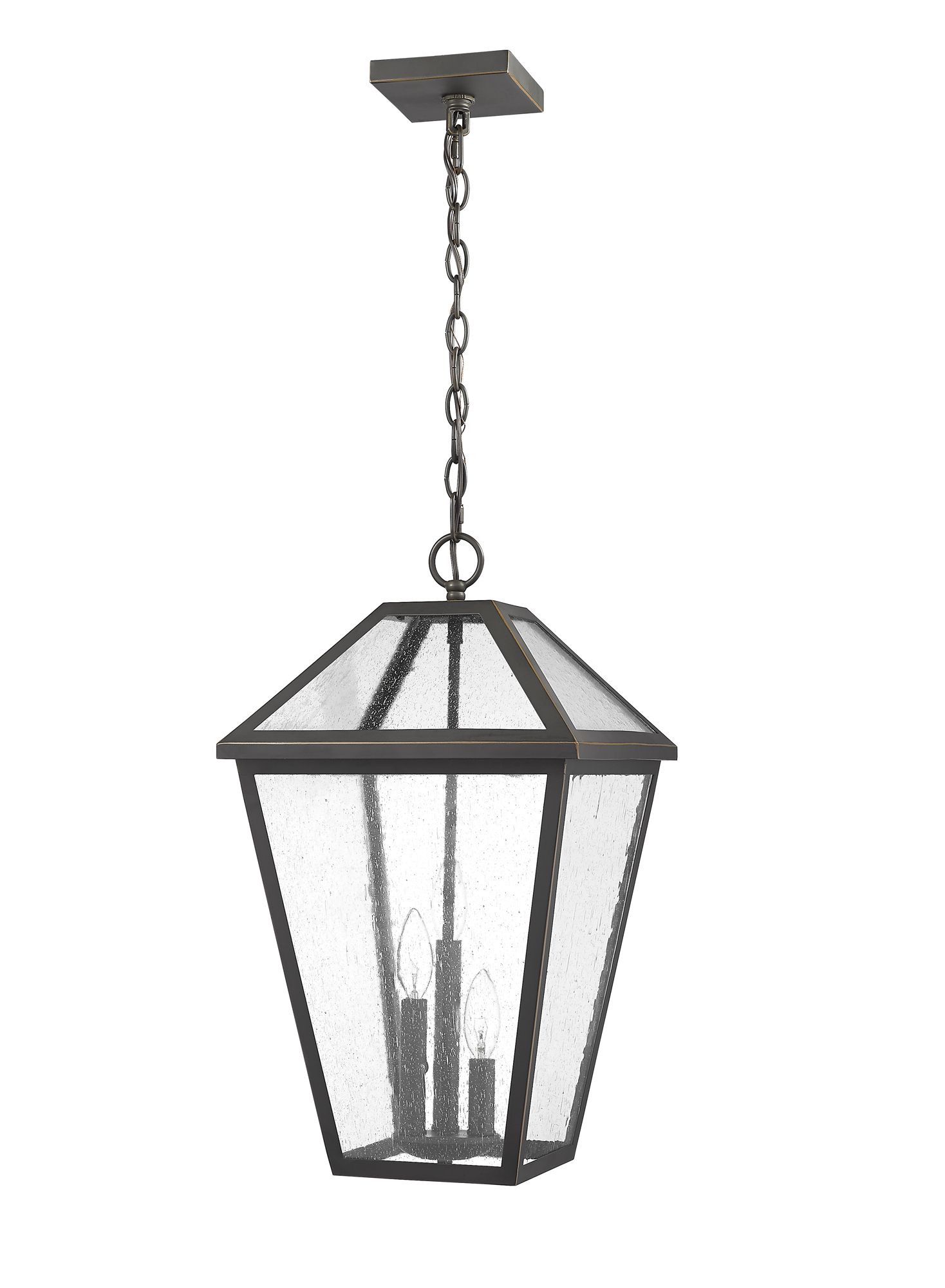 Image 5 Talbot 21 1/2"H Rubbed Bronze 3-Light Outdoor Hanging Light more views