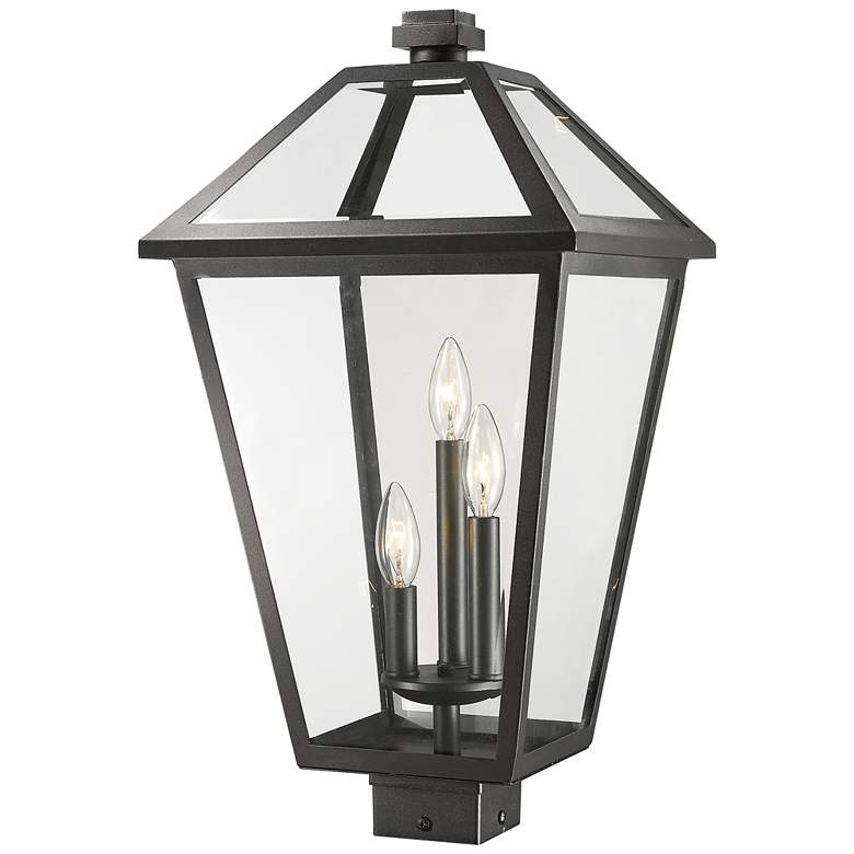 Image 1 Talbot 22 1/4" High Black Outdoor Post Light