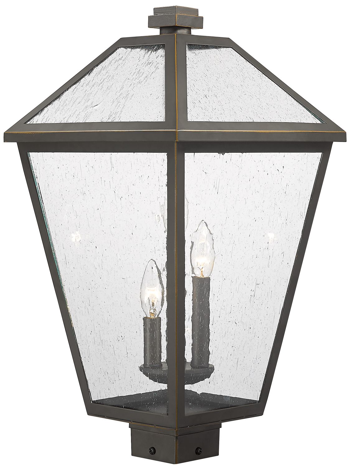 Talbot 22 1/4"H Oil-Rubbed Bronze 3-Light Outdoor Post Light