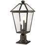 3_Talbot 22" High Oil-Rubbed Bronze Outdoor Pier Light