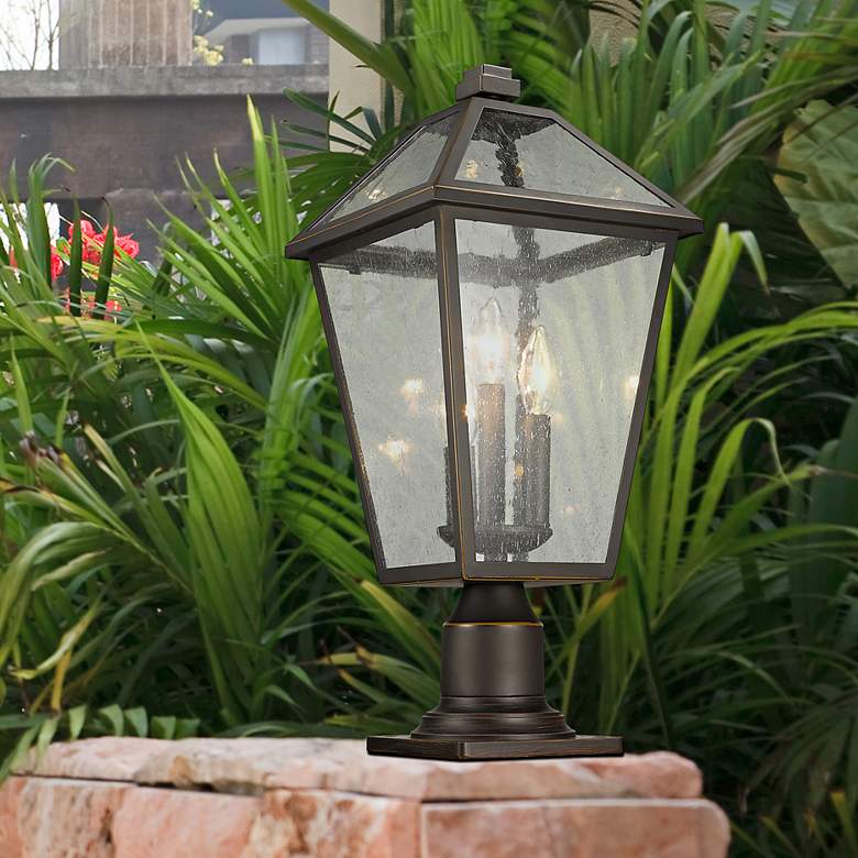 Image 2 Talbot 22" High Oil-Rubbed Bronze Outdoor Pier Light
