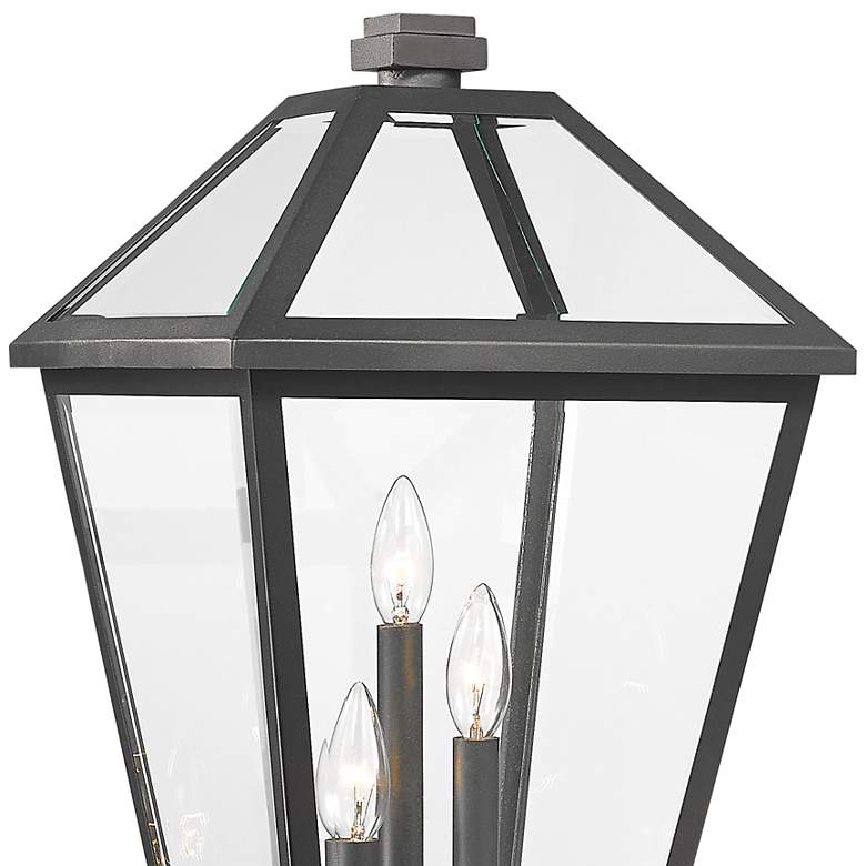 Image 2 Talbot 23 3/4"H Midnight Black 3-Light Outdoor Post Light more views