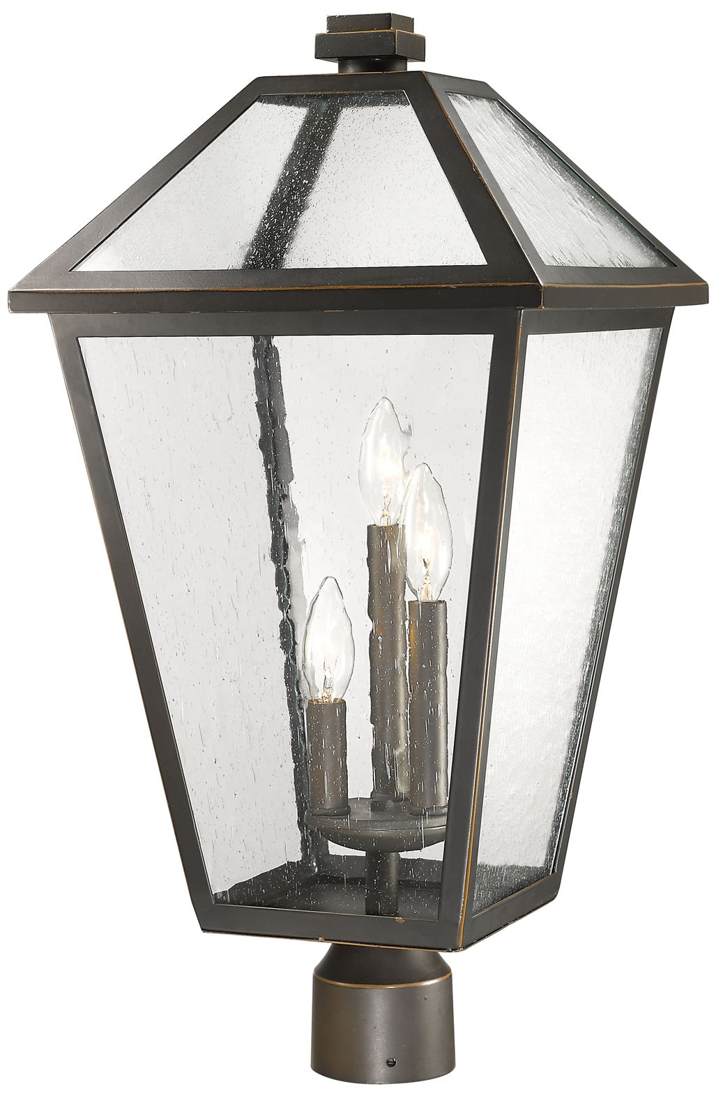 Talbot 23 3/4"H Oil-Rubbed Bronze 3-Light Outdoor Post Light