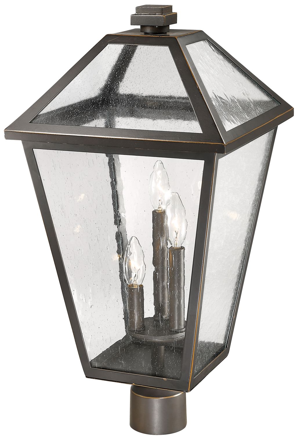 Image 3 Talbot 23 3/4"H Oil-Rubbed Bronze 3-Light Outdoor Post Light more views