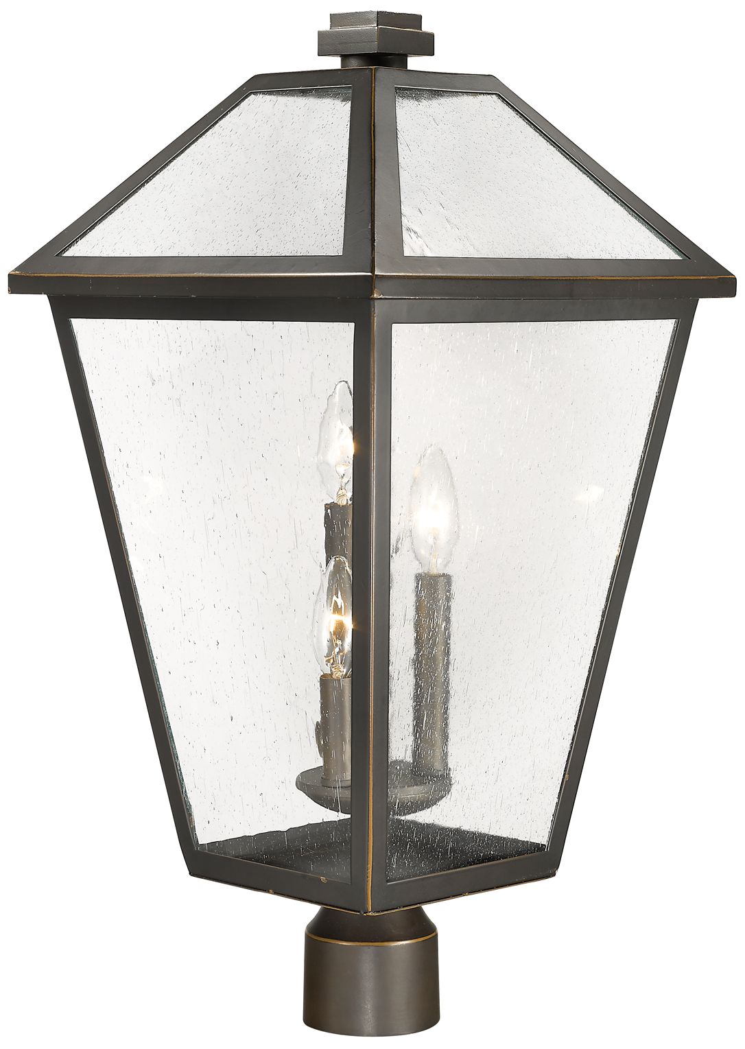 Image 4 Talbot 23 3/4"H Oil-Rubbed Bronze 3-Light Outdoor Post Light more views