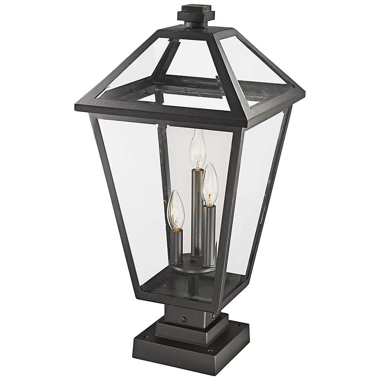 Image 4 Talbot 24 3/4" High Black 3-Light Outdoor Pier Mount Light more views