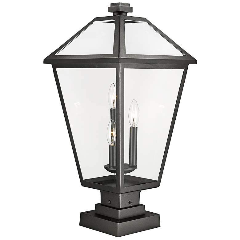 Image 5 Talbot 24 3/4" High Black 3-Light Outdoor Pier Mount Light more views