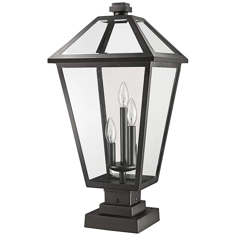 Image 6 Talbot 24 3/4" High Black 3-Light Outdoor Pier Mount Light more views