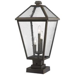 Talbot 24 3/4"H Oil-Rubbed Bronze 3-Light Outdoor Pier Light