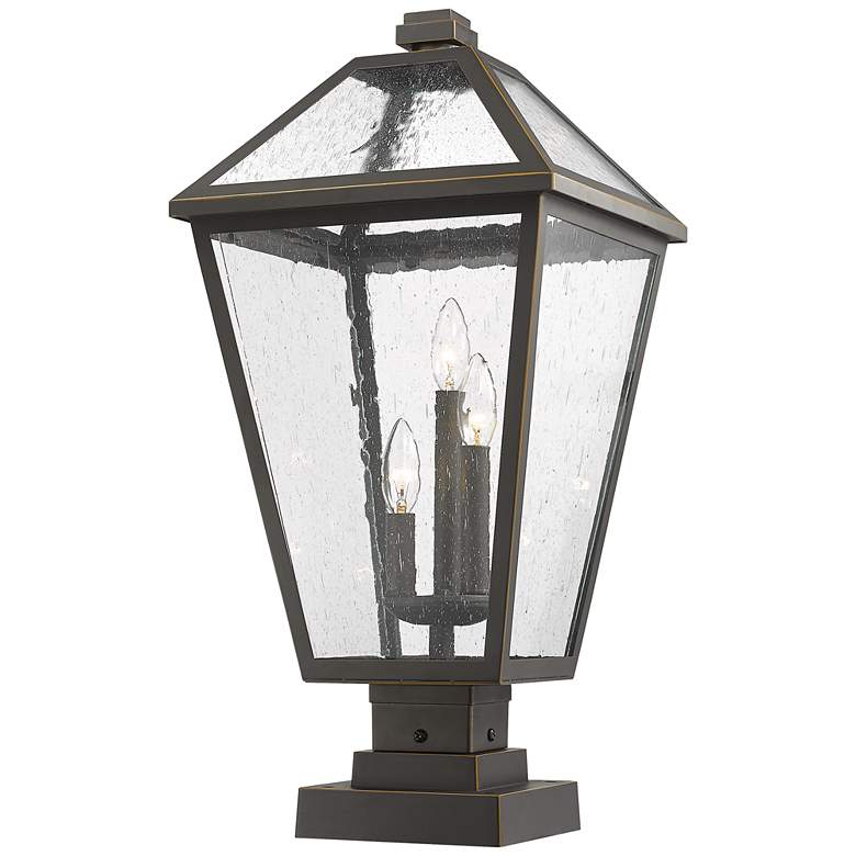 Image 3 Talbot 24 3/4"H Oil-Rubbed Bronze 3-Light Outdoor Pier Light more views