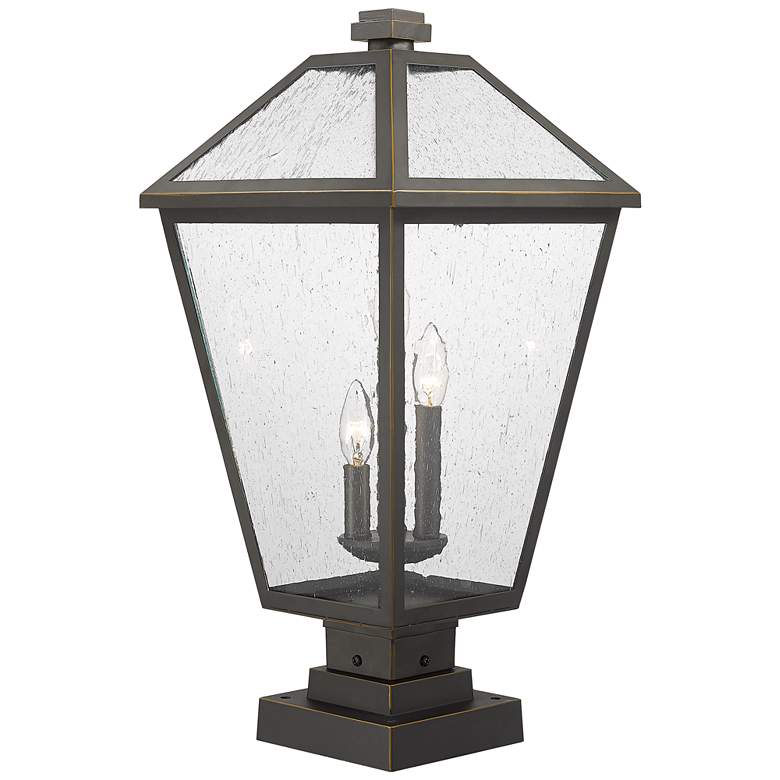 Image 5 Talbot 24 3/4 inchH Oil-Rubbed Bronze 3-Light Outdoor Pier Light more views