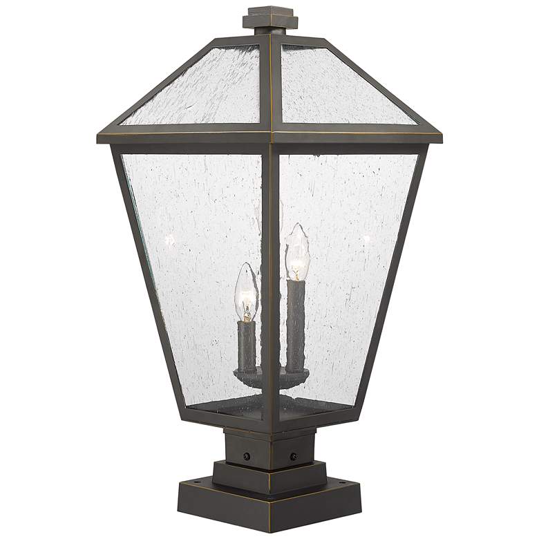 Image 5 Talbot 24 3/4"H Oil-Rubbed Bronze 3-Light Outdoor Pier Light more views