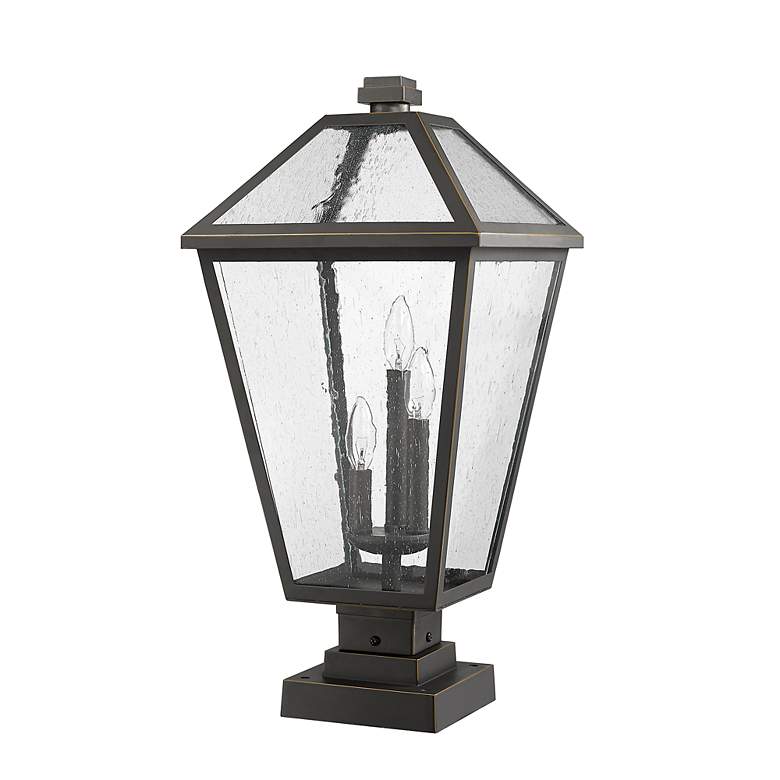 Image 7 Talbot 24 3/4"H Oil-Rubbed Bronze 3-Light Outdoor Pier Light more views