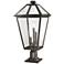 Talbot 25 3/4"H Oil-Rubbed Bronze Outdoor Pier Mount Light