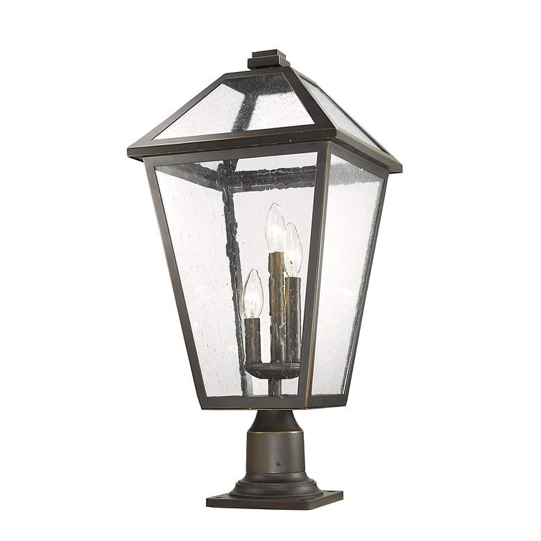 Image 2 Talbot 25 3/4"H Oil-Rubbed Bronze Outdoor Pier Mount Light more views