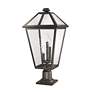 5_Talbot 25 3/4"H Oil-Rubbed Bronze Outdoor Pier Mount Light more views