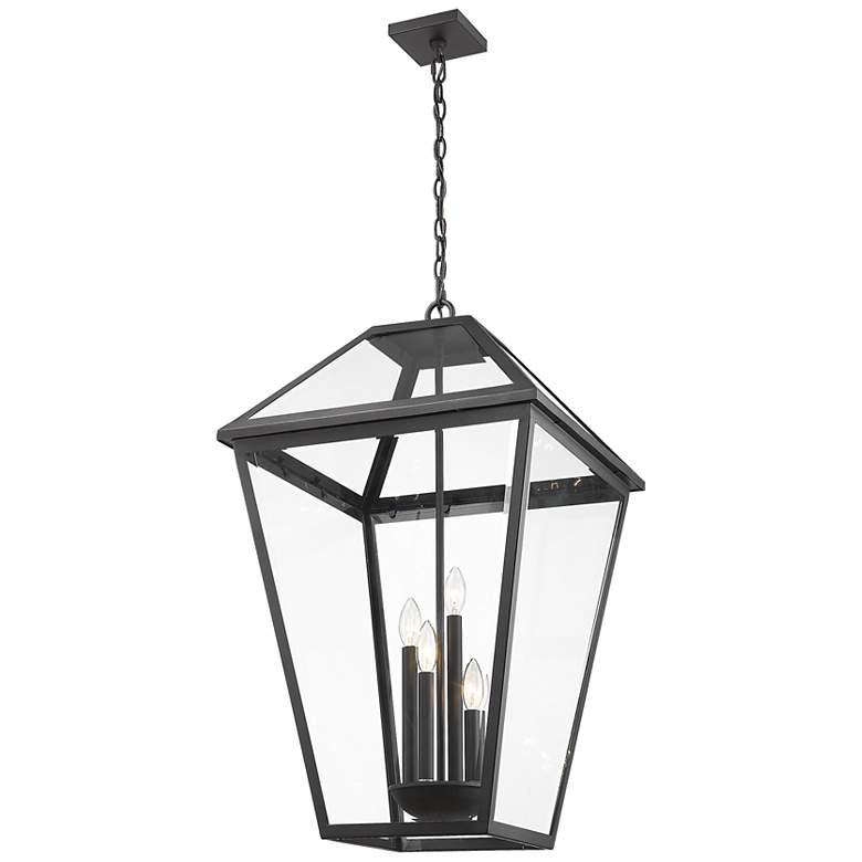 Image 4 Talbot 32 1/4" High Black 4-Light Outdoor Hanging Light more views