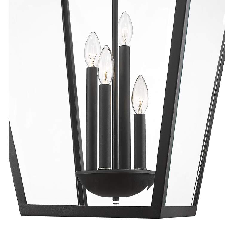 Image 6 Talbot 32 1/4" High Black 4-Light Outdoor Hanging Light more views