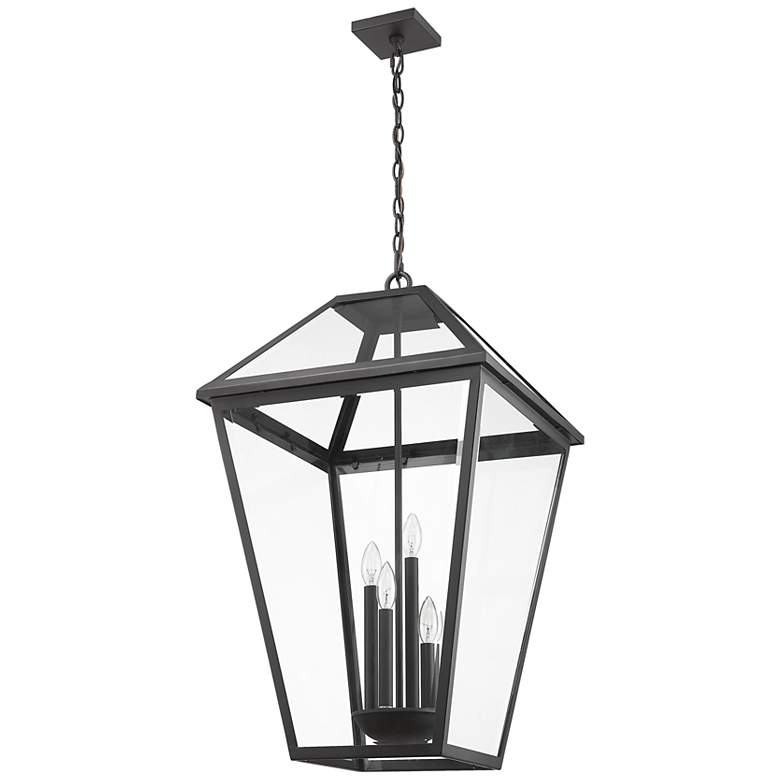Image 7 Talbot 32 1/4" High Black 4-Light Outdoor Hanging Light more views