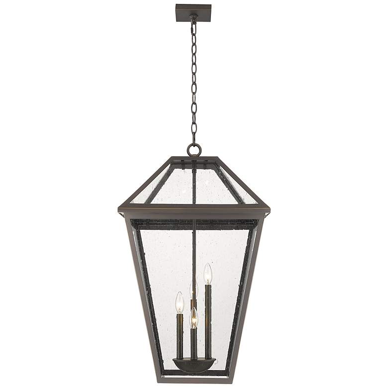 Image 5 Talbot 32 1/4 inch High Bronze 4-Light Outdoor Hanging Light more views