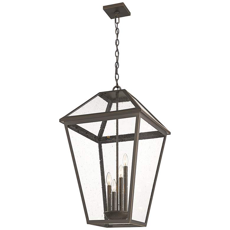 Image 6 Talbot 32 1/4" High Bronze 4-Light Outdoor Hanging Light more views