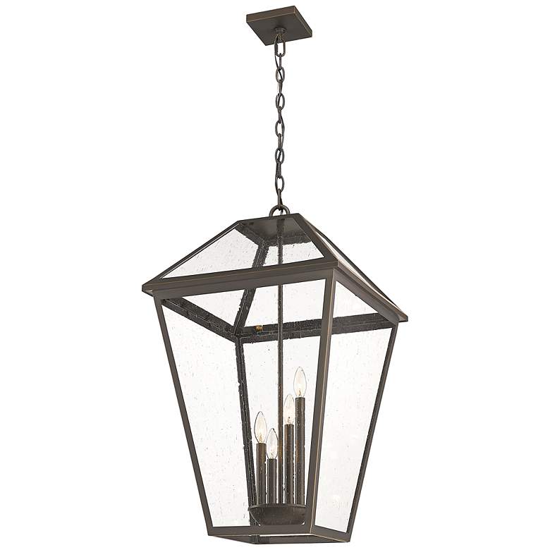 Image 6 Talbot 32 1/4 inch High Bronze 4-Light Outdoor Hanging Light more views