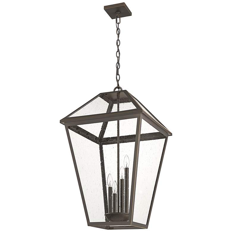 Image 7 Talbot 32 1/4 inch High Bronze 4-Light Outdoor Hanging Light more views