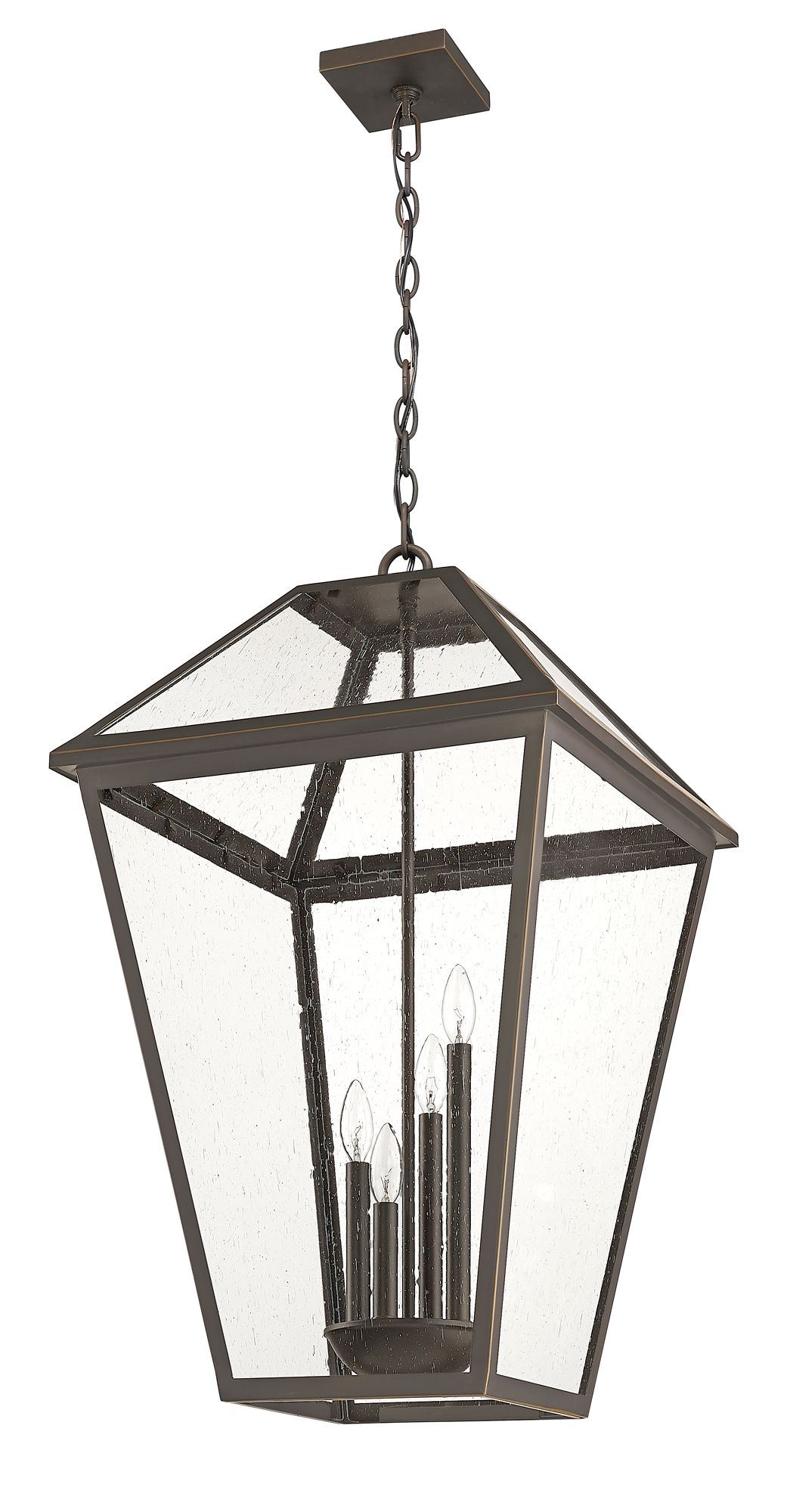 Talbot 32 1/4" High Bronze 4-Light Outdoor Hanging Light in scene
