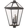 1_Talbot 34 1/4" High Oil-Rubbed 4-Light Outdoor Post Light