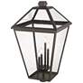 3_Talbot 34 1/4" High Oil-Rubbed 4-Light Outdoor Post Light more views