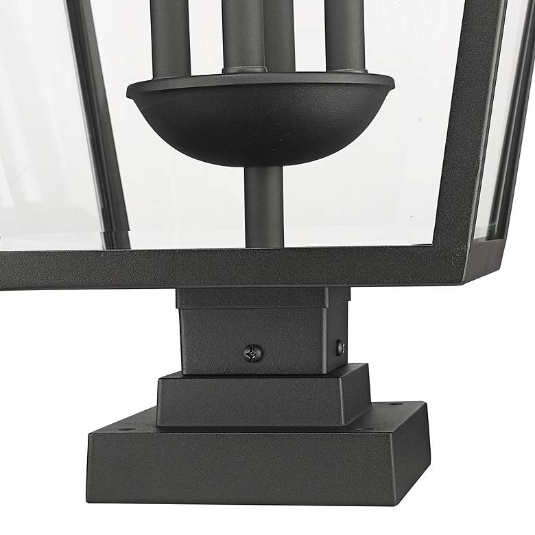 Image 3 Talbot 36 3/4" High Black 4-Light Outdoor Pier Mount Light more views