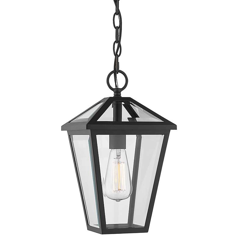 Image 3 Talbot by Z-Lite Black 1 Light Outdoor Chain Mount Ceiling Fixture