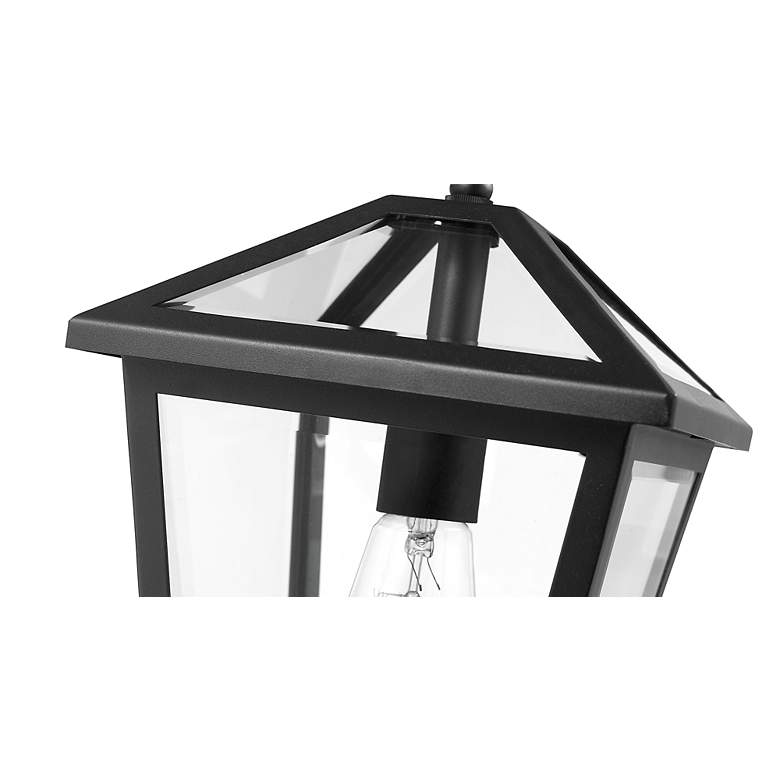 Image 5 Talbot by Z-Lite Black 1 Light Outdoor Chain Mount Ceiling Fixture more views