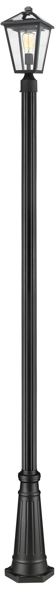 Thumbnail1 of Talbot by Z-Lite Black 110.25 inch 1 Light Outdoor Post Mounted Fixture