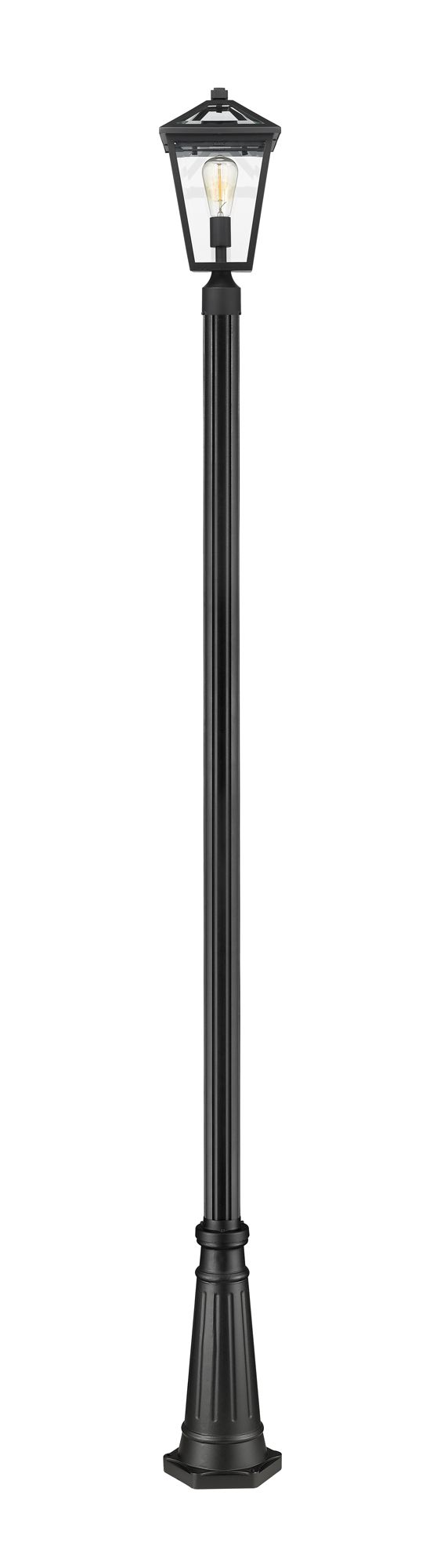 Thumbnail2 of Talbot by Z-Lite Black 110.25 inch 1 Light Outdoor Post Mounted Fixture more views