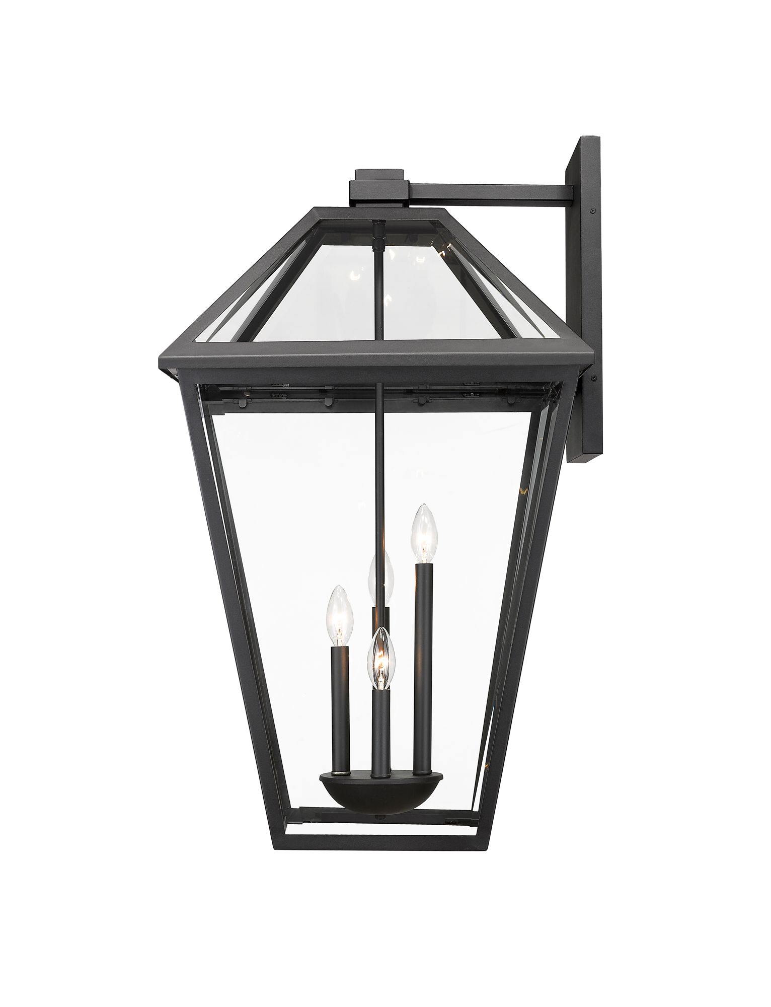 Image 6 Talbot by Z-Lite Black 33 inch 4 Light Outdoor Wall Sconce more views
