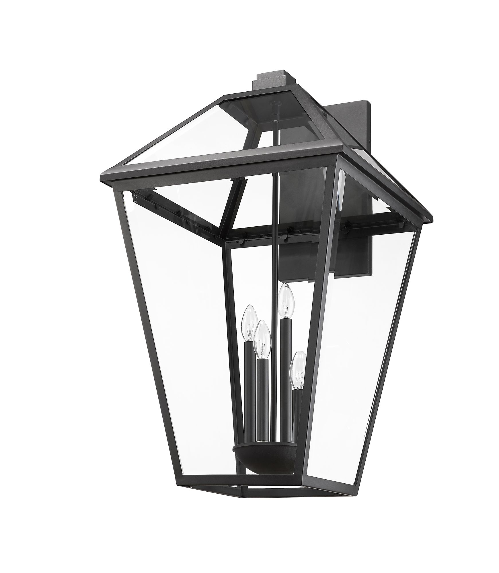 Talbot by Z-Lite Black 33 inch 4 Light Outdoor Wall Sconce