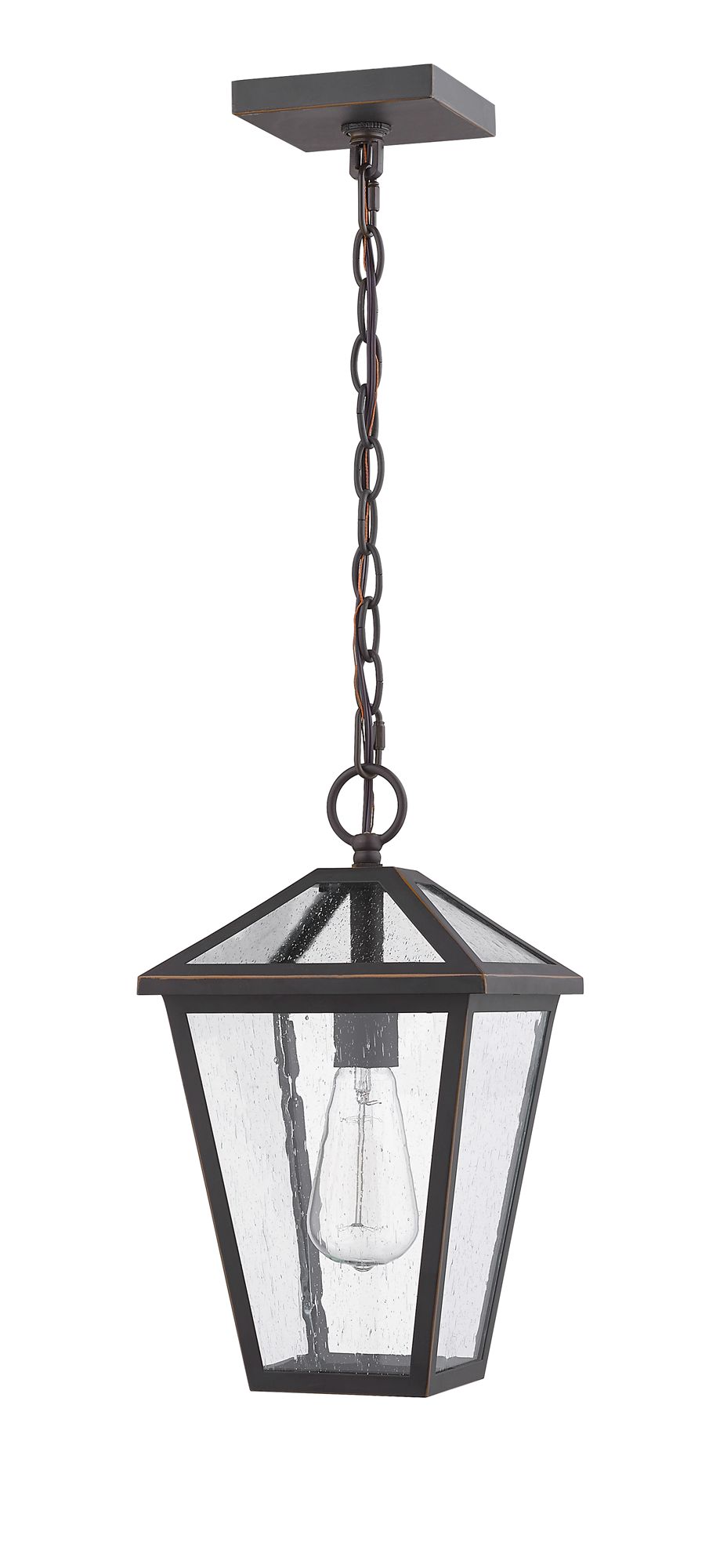 Talbot by Z-Lite Oil Rubbed Bronze 1 Light Outdoor Chain Ceiling Fixture