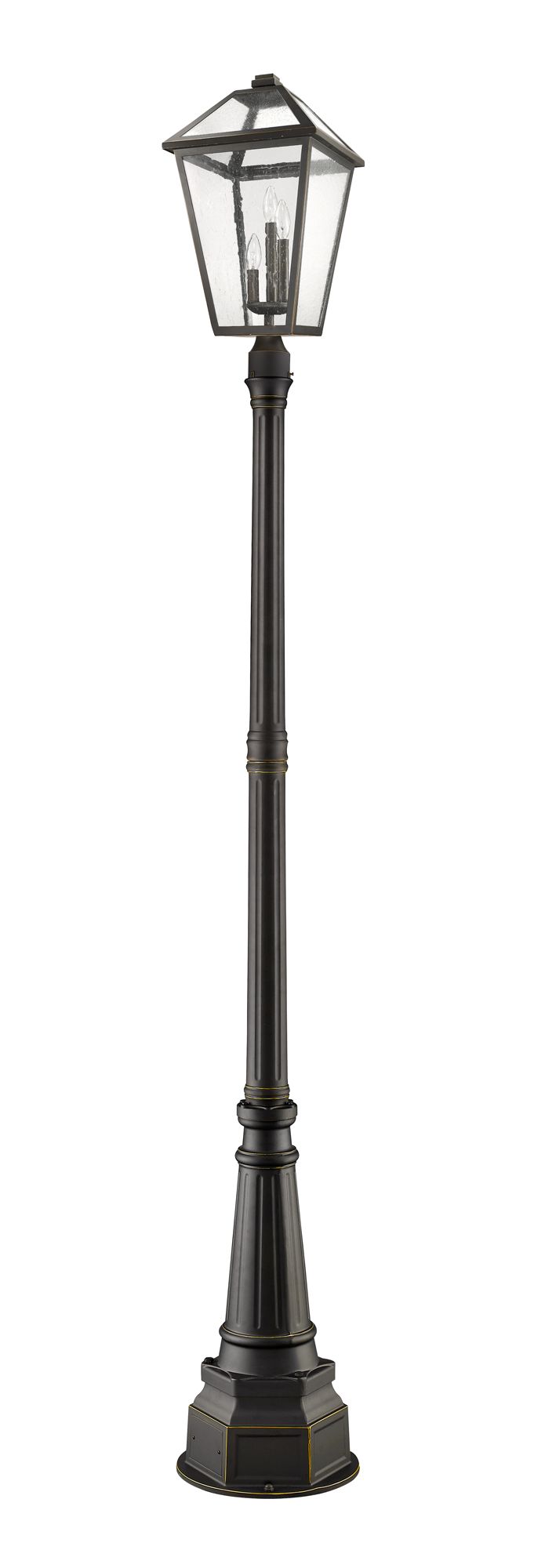Image 3 Talbot by Z-Lite Oil Rubbed Bronze 104 inch 3 Light Post Mounted Fixture more views