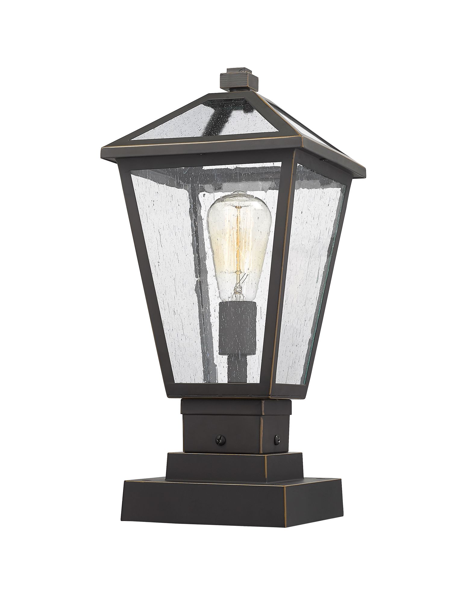 Image 2 Talbot by Z-Lite Oil Rubbed Bronze 17.5 inch 1 Light Pier Mounted Fixture more views